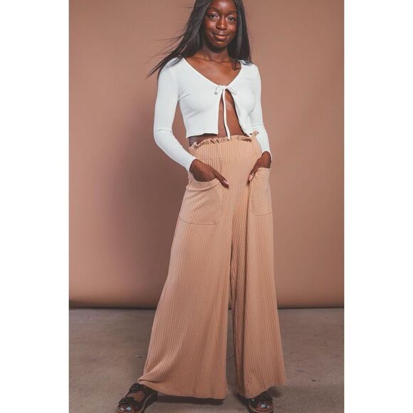 Free People Movement XS Blissed Out Wide Leg Pants - Picture 1 of 6